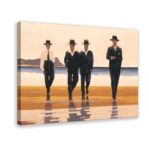 Jack Vettriano Poster auf Leinwand, Schlafzimmer, Dekoration, Sport, Landschaft, Büro, Raumdekoration, Geschenk, Rahmen-Stil, 60 x 90 cm von OffsuM