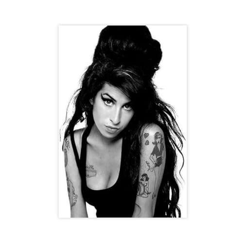 OffsuM Amy Winehouse Musik-Poster, Wandkunst, Dekor, Bild, Gemälde für Wohnzimmer, Schlafzimmer, Dekoration, ungerahmt, 30 x 45 cm, 2 Stück von OffsuM