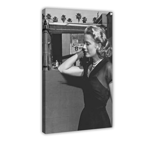 OffsuM Grace Kelly Filmschauspielerinnen des 20. Jahrhunderts (12) Leinwand-Poster, Wandkunst, Dekordruck, Bild Gemälde für Wohnzimmer, Schlafzimmer, Dekoration, Rahmen-Stil, 20 x 30 cm von OffsuM