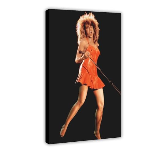 OffsuM Leinwand-Poster, Motiv: Sängerin Tina Turner, Wandkunst, Dekor, Bild, Gemälde für Wohnzimmer, Schlafzimmer, Dekoration, Rahmenstil, 40 x 60 cm, 6 Stück von OffsuM