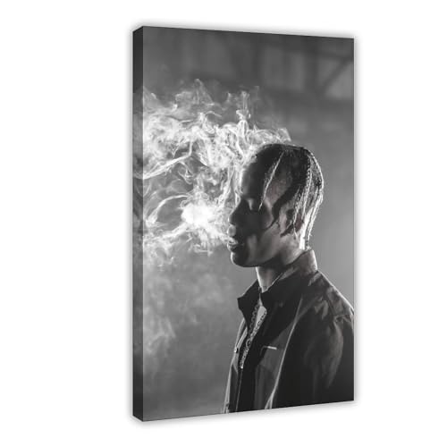 OffsuM Travis Scott Smokes Leinwand-Poster, Wandkunst, Dekor, Bild, Gemälde für Wohnzimmer, Schlafzimmer, Dekoration, Rahmenstil, 40 x 60 cm von OffsuM