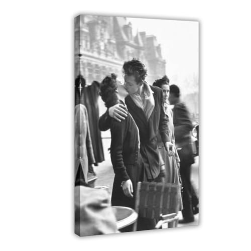 Robert Doisneau Art 8 Poster Leinwand Poster Schlafzimmer Dekor Sport Landschaft Büro Zimmer Dekor Geschenk Rahmenstil 40 x 60 cm von OffsuM