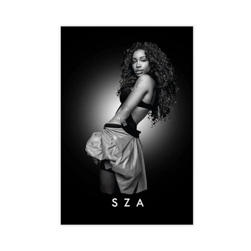Singer SZA Poster auf Leinwand, Schlafzimmer, Dekoration, Sport, Landschaft, Büro, Raumdekoration, Geschenk, ungerahmt, 40 x 60 cm von OffsuM