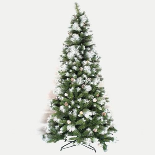 Natürlicher grüner Weihnachtsbaum mit Schnee und Schleife, schneebedeckter Weihnachtsbaum, optionale Weihnachtsbeleuchtung, Weihnachtsbaum-Dekoration nach Ihrem Geschmack, Chistmas Tree von OFITURIA