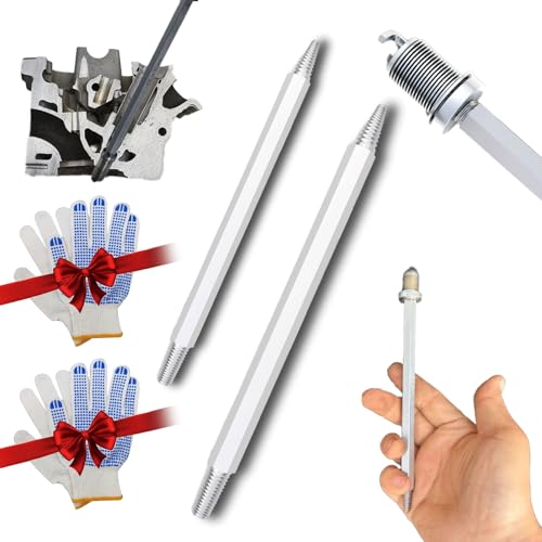 Professional Broken Spark Plug Remover, Car Spark Plug Removal Reverse Thread Tap Car Maintenance Tool, High Compatibility Suitable for All Models (2PCS) von Oforest