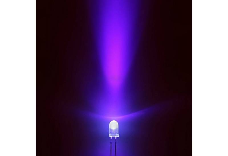 Ogeled LED-Leuchtmittel 3mm, 5mm, LED, Dioden, Leuchtdiode, Lampe, Diodenlichter, Glühbirnen, 100 St., in grün, blau, rot, gelb, orange, weiß, warmweiß, pink, cyan, UV von Ogeled