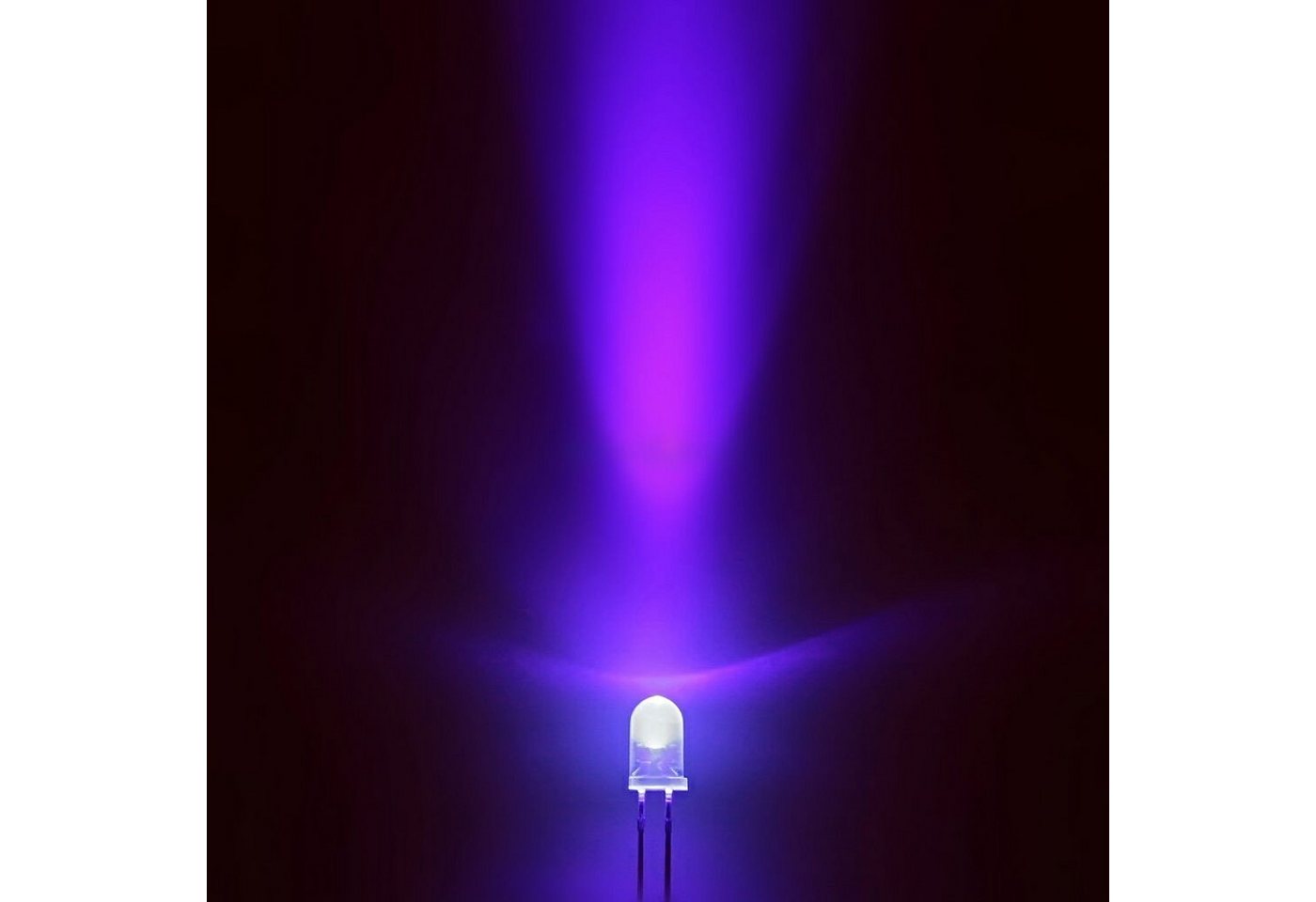 Ogeled LED-Leuchtmittel 3mm, 5mm, LED, Dioden, Leuchtdiode, Lampe, Diodenlichter, Glühbirnen, 1000 St., in grün, blau, rot, gelb, orange, weiß, warmweiß, pink, cyan, UV von Ogeled