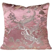 Dekokissenbezug Mauve Und Gold Seide Brokat Rubelli Stoff Madama Schmetterling Muster - Made in Italy von OggettiVeneziani