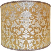 Trommel-Lampenschirm Aus Seide Jacquard Rubelli Stoff Gold Und Silber Les Indes Galantes Muster Runder Lampenschirm - Handgemacht in Italien Trommel-Lampenschirm Aus Seide Jacquard Rubelli Stoff Gold Und Silber Les Indes Galantes Muster Runder Lampenschirm - Handgemacht in Italien von OggettiVeneziani