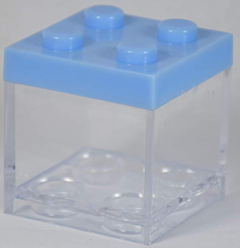 12 Stück Box Plexiglas Mandeln Beutel lego himmlisch Bonboniere Geburt Baby von etm