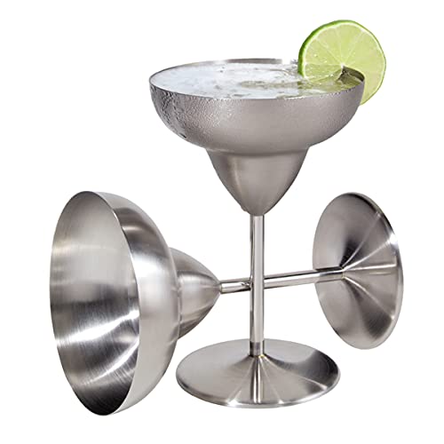 OGGI Margarita-Gläser aus Edelstahl, 340 ml, 2 Stück, unzerbrechliche Margarita-Gläser, ideal für den Außenbereich, für Bootfahren, Wohnmobile, Partys, stilvolle Cocktailgläser und Margarita-Glas-Geschenkset OGGI Margarita-Gläser aus Edelstahl, 340 ml, 2 Stück, unzerbrechliche Margarita-Gläser, ideal für den Außenbereich, für Bootfahren, Wohnmobile, Partys, stilvolle Cocktailgläser und Margarita-Glas-Geschenkset von Oggi