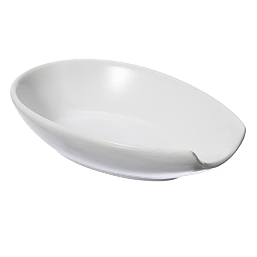 Oggi 5429.1 Ceramic Spoon Rest, White Löffelablage aus Keramik, Weiß von Oggi