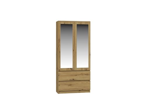 Oggi Lugo 90 cm Eiche Garderobenschrank - Massivholz Tür mit Holzoptik - Eichezentrum Home Schrank - Pflegetipps & Recycelbar Oggi Lugo 90 cm Eiche Garderobenschrank - Massivholz Tür mit Holzoptik - Eichezentrum Home Schrank - Pflegetipps & Recycelbar von Oggi
