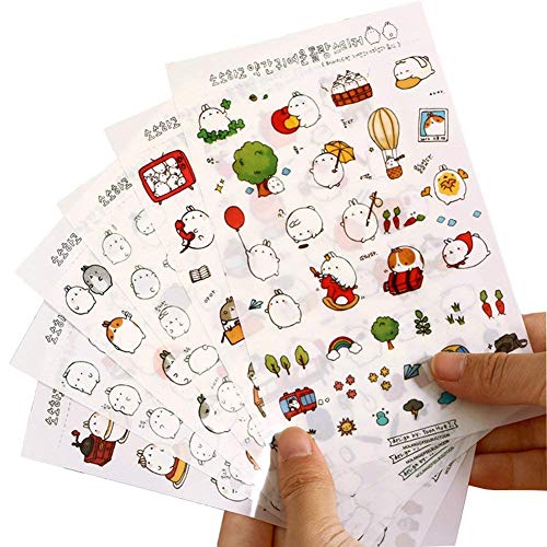 Ogquaton Aufkleber Motiv Kawaii Hase Cartoon Aufkleber Album DIY Scrapbooking Dekoration Bequem und praktisch von Ogquaton