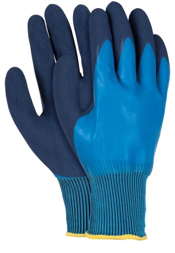 Ogrifox Latexhandschuhe, Schutzhandschuhe, Arbeitshandschuhe Ox.11.458 Deepon, Blau-Marineblau, 9 Größe, 72 Paar von Ogrifox