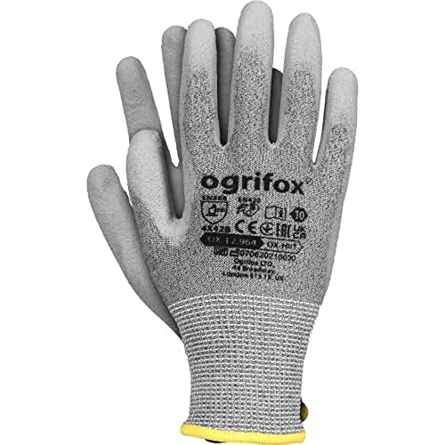 Ogrifox Nylonhandschuhe, Handschuhe, Arbeitshandschuhe Ox.12.964 Hiit, Stahlgrau, 7 Größe, 120 Paar von Ogrifox