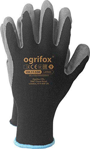 Ogrifox OX-Lateks_BS7 Latexhandschuhe, Schutzhandschuhe, Arbeitshandschuhe, Schwarz-Grau, 7 Größe, 240 Paar Ogrifox OX-Lateks_BS7 Latexhandschuhe, Schutzhandschuhe, Arbeitshandschuhe, Schwarz-Grau, 7 Größe, 240 Paar von Ogrifox