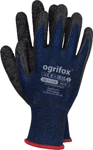 Ogrifox OX-MELAT_CB9 Latexhandschuhe, Schutzhandschuhe, Gummihandschuhe Schutzhandschuhe, Marineblau-Schwarz, 10 Größe, 240 Paar von Ogrifox