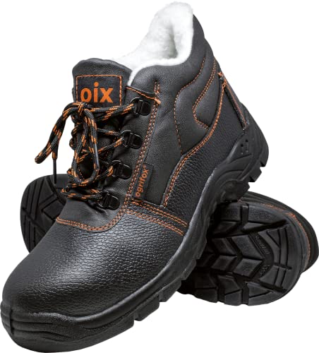Ogrifox OX-OIX-TO-SB Arbeitsschuhe Herren, Damen | Isoliert Sicherheitsschuhe | Safety Shoes | ISO EN20345 | Schwarz-Orange | Größe 48 von Ogrifox