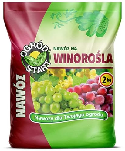 Ogród Start Dünger Weinreben NPK 12-5-15 Granulat 2kg für Gartenpflanzen, Obstbäume und Sträucher von Ogród Start
