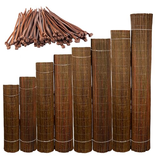Ogrodzenia Wiklinowe Weidenmatte 100 x 300 cm - Balkon Sichtschutz - Zaun Garten aus Holz - Sichtschutz Garten - Windschutz & Sonnenschutz - Schattenspender von Ogrodzenia Wiklinowe