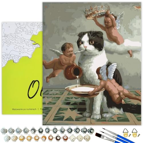 Oh Art! Malen Nach Zahlen Erwachsene Set Mit 3 Pinseln Und Acrylfarben Gemälde Acrylic Malerei DIY Leinwand 40 x 50 cm Das Paradies Der Katze Oh Art! Malen Nach Zahlen Erwachsene Set Mit 3 Pinseln Und Acrylfarben Gemälde Acrylic Malerei DIY Leinwand 40 x 50 cm Das Paradies Der Katze von Oh Art!