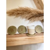 Untersetzer 4Er Set Aus Halfagras Ca. 10cm | Boho Untersetzer 4Er Set Aus Halfagras Ca. 10cm | Boho von OhMinaDecorandDesign