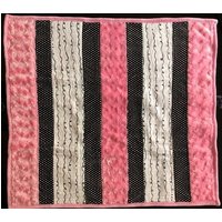 Handgemachte Moderne Baby Minky Babydecke Rosa Und Schwarzer Mit Schwarzen Kritzeleien Spucktuch von OhMyModernBaby