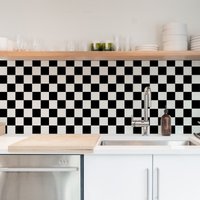 Abziehen Und Aufkleben Fliesen, Backsplash Aufkleber - Karierte Fliesen Set Von 24 Oder 48 Stück #232 von OhMyTiles