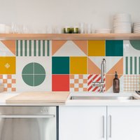 Abziehen Und Aufkleben Fliesen, Backsplash Aufkleber - Set Von 24 Oder 48 Stück #170 von OhMyTiles