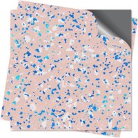 Bodenfliesen Aufkleber, Peel & Stick Fliese - Pink Und Blau Faux Glitzer Terrazzo Set Mit 24 Oder 48 Stück #terrazzo11 von OhMyTiles