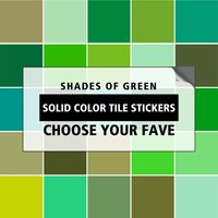 Fliese Schälen Und Kleben, Backsplash Aufkleber - Fliesenaufkleber Für Wand Boden 24 Oder 48 Stück #green von OhMyTiles