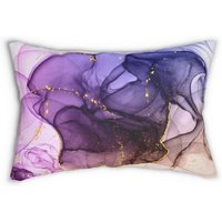 Abstrakt, Werfen Lendenkissen, Lavendel Flieder, Violet Ombre, Aquarell Marmor Druck, Ausgefallene Stilvolle, Wohnung, Haus Büro Dekor, Akzent von OhanaModernDecor