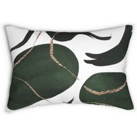 Boho Dekokissen, Retro Abstrakte Formen Kunst, Wald Dunkelgrün, Gold, Mit Einsatz, Couch Dekorativ, Minimalistisch, Wohnung Dekor Boho Dekokissen, Retro Abstrakte Formen Kunst, Wald Dunkelgrün, Gold, Mit Einsatz, Couch Dekorativ, Minimalistisch, Wohnung Dekor von OhanaModernDecor