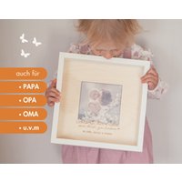 Geschenk Zum Muttertag Personalisierter Bilderrahmen "Glück Ist..." - Gravierter Bilderrahmen/Passepartout Aus Holz | Mama, Papa von Ohcolli