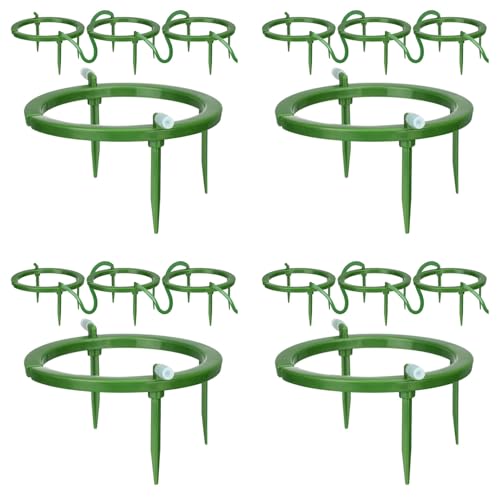 Ohewiiuk 16 Set Wasserringe, 5 B, 3 Beinstützen, Tropfstrahler, Tropfring mit Integriertem 1/8 Einlaufstutzen mit Widerhaken, 3 Abnehmbare Einsätze von Ohewiiuk