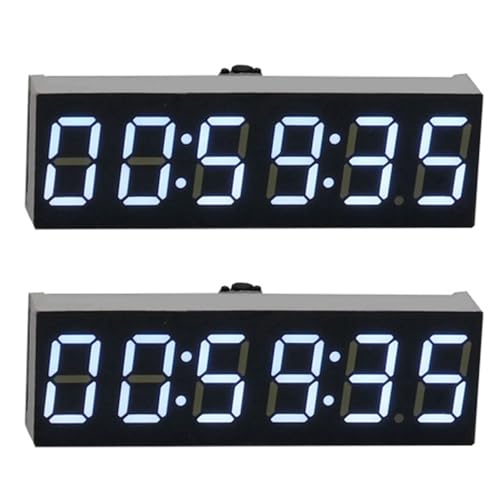 Ohewiiuk 2Stück 0,36 6-Bit-Uhr LED Digitale Elektronische Uhr W Zweites Anzeigemodul Abschaltspeicher Helligkeitseinstellung -D von Ohewiiuk