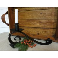 Auf Bestellung - Handgeschmiedeter Kerzenständer Aus Eisen von OhioWoodandIronWorks