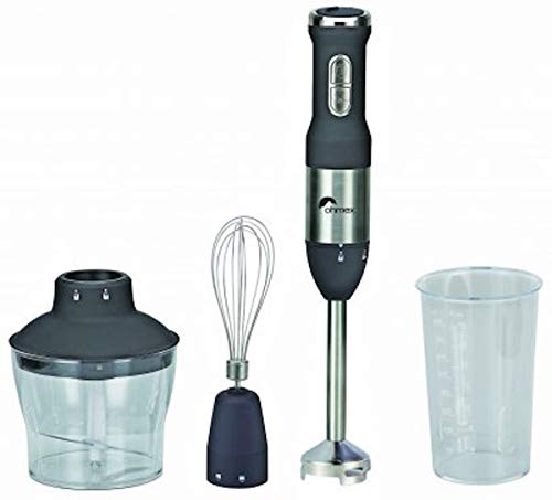 Ohmex OHM-HMX-8280KIT Mixer Set mit 2 Geschwindigkeitsstufen, 600 ml, 800 ml Behälter, Kunststoff von Ohmex