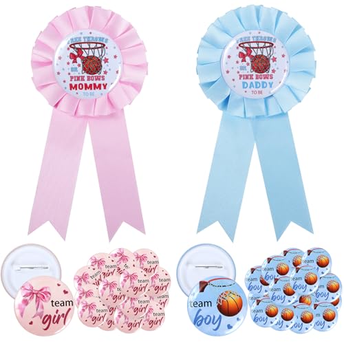 52 Stück kostenlose Überwürfe oder rosa Schleifen, Party-Dekorationen – 2 Stück Mama und Papa To Be Abzeichen mit 50 Stück Team Boy Team Girl Geschlecht Offenbarung Pin gratis Überwürfe und rosa 52 Stück kostenlose Überwürfe oder rosa Schleifen, Party-Dekorationen – 2 Stück Mama und Papa To Be Abzeichen mit 50 Stück Team Boy Team Girl Geschlecht Offenbarung Pin gratis Überwürfe und rosa von Ohmique