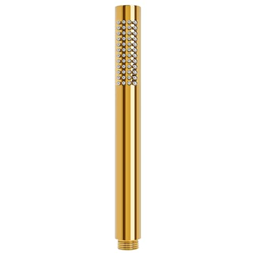 Ohotecy Handbrause 1 Strahlart Handbrause/Stabhandbrause mit 48 Anti-kalk Dusen Duschbrause für Durchlauferhitzer geeignet doppelwandige Handbrause (Gold) von Ohotecy