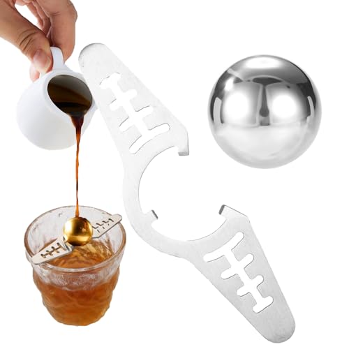 Espresso Cooling Ball,Stainless Steel Coffee Cooler Ball,Frozen Espresso Ball,Reusable Extract Chilling Tool, for Instant Cold Brew, Iced Coffee & Smoothies,Verbessern Sie Ihren Kaffeegeschmack-A von Ohphnt