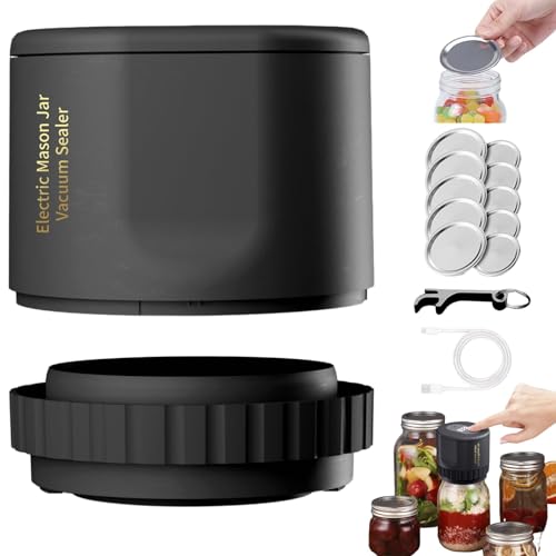 Fresh Guard Vakuumier-set,freshguard Vakuumierer Starter Set,eco Seal Pro,3 In 1 Electric Mason Jar Vacuum Sealer Kit,versatile Strong Vacuum Preservation Sealing Tool,vakuumierer Gläser-A von Ohphnt