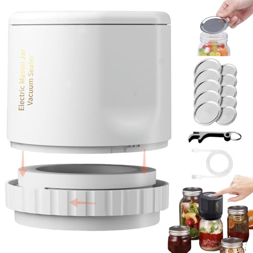 Fresh Guard Vakuumier-set,freshguard Vakuumierer Starter Set,eco Seal Pro,3 In 1 Electric Mason Jar Vacuum Sealer Kit,versatile Strong Vacuum Preservation Sealing Tool,vakuumierer Gläser-B von Ohphnt