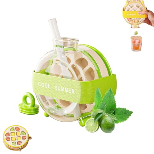 Ice Cube Bottle,ice Bottle Cup,2-in-1 Berührungsfreie Eiswürfelschale Wasserflasche,eiswürfelform Mit Strohhalm,eiswürfelflasche Behälter,Easy Press To Release The Ice,Ice Cube Tray for Drinks-C Ice Cube Bottle,ice Bottle Cup,2-in-1 Berührungsfreie Eiswürfelschale Wasserflasche,eiswürfelform Mit Strohhalm,eiswürfelflasche Behälter,Easy Press To Release The Ice,Ice Cube Tray for Drinks-C von Ohphnt