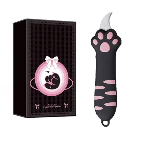 Ohphnt 2025 New Retractable Cat Claw Cutter Cute Cat Box Paper Cutte,cat Paw Box Cutter,Retractable Cat Claw Cutter,Retractable Cat Claw Knife Cute Cat Box Paper Cutter,Portable Cat Retractable Knife von Ohphnt