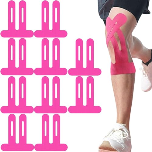 Ohphnt vorgeschnittener muskelpatch-knieschoner,muskelpatch knieschoner, knie vorgeschnitten,knie tape bandage knie stabilisierung,10 stück precut sport tape,wasserfest tape -E von Ohphnt