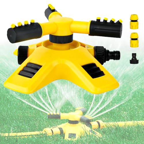 automatische rotierende Sprinkler,rasensprenger automatische 360 rotierende gartensprenger Sprinkler,Adjustable 360 Degree Rotation Lawn Sprinkler,sprenger Garten,Garten-Sprinkler-4 Points von Ohphnt