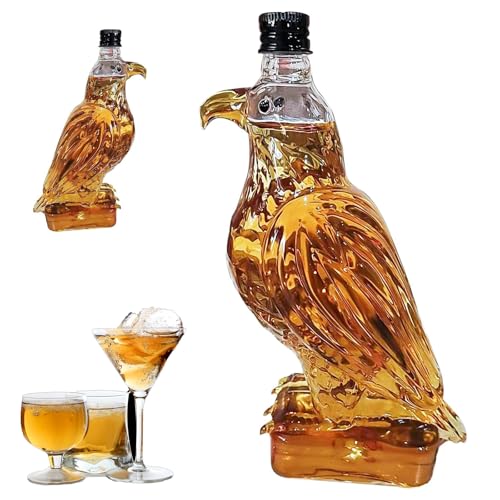 sherum eaglory whiskey,Whiskyflasche Karaffe Dekanter, fanyil eaglory,Whiskey-adler-flasche,Adler-Whiskey-Flasche, Eschenk Für Whiskey Liebhaber, Adler Whiskey Glas, Whiskey Probiergläser von Ohphnt