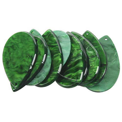 Ohulelks 10 Teile/Satz Acryl Zubehör Ohrringe Handgemachtes Material Acetat Tropfen Form Ohrringe Zubehör Grün Ohulelks 10 Teile/Satz Acryl Zubehör Ohrringe Handgemachtes Material Acetat Tropfen Form Ohrringe Zubehör Grün von Ohulelks